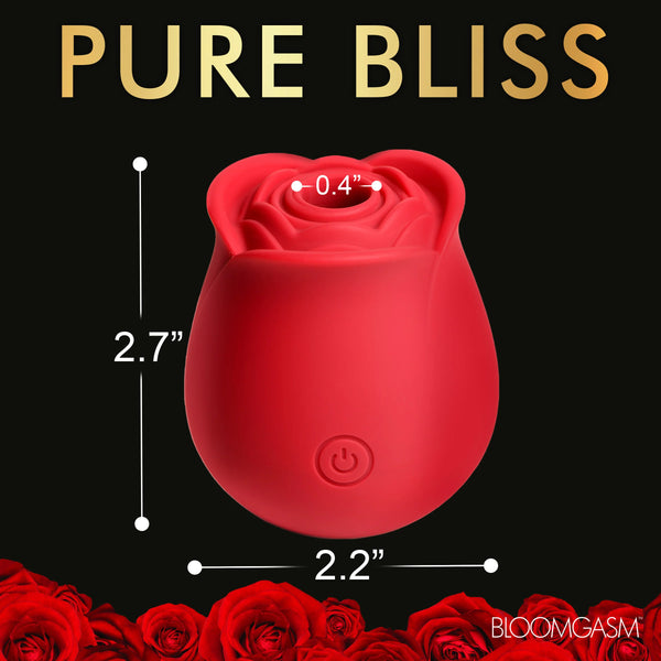 The Perfect Rose Rechargeable Clitoral Stimulator - Red