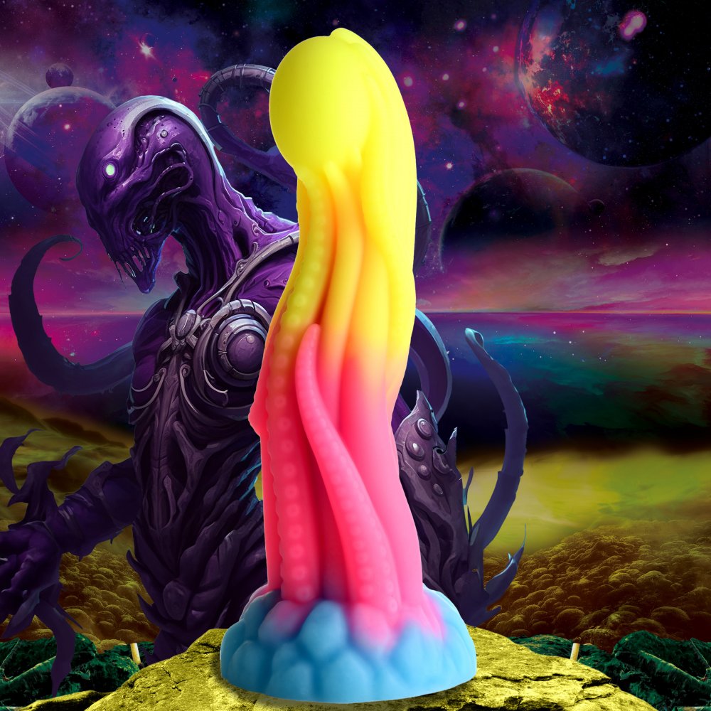 Creature Cocks Tenta-Glow Glow-In-The-Dark Silicone Dildo - Extreme Toyz Singapore - https://extremetoyz.com.sg - Sex Toys and Lingerie Online Store - Bondage Gear / Vibrators / Electrosex Toys / Wireless Remote Control Vibes / Sexy Lingerie and Role Play / BDSM / Dungeon Furnitures / Dildos and Strap Ons  / Anal and Prostate Massagers / Anal Douche and Cleaning Aide / Delay Sprays and Gels / Lubricants and more...