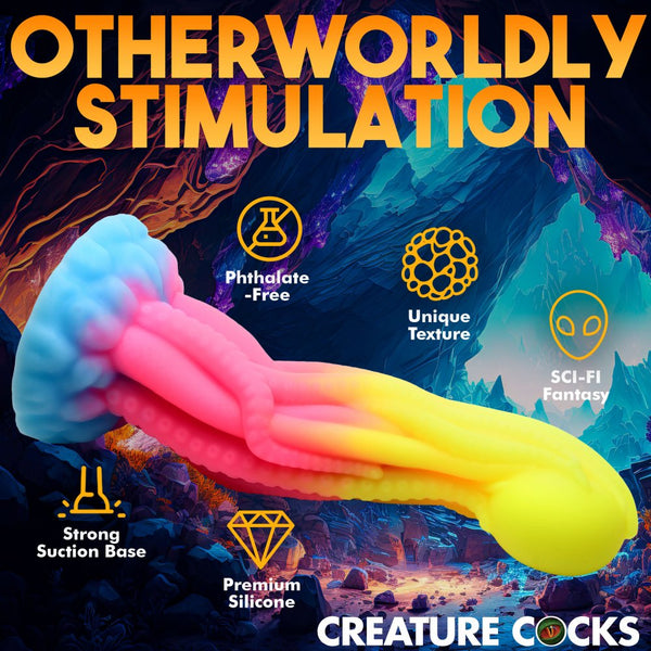 Creature Cocks Tenta-Glow Glow-In-The-Dark Silicone Dildo - Extreme Toyz Singapore - https://extremetoyz.com.sg - Sex Toys and Lingerie Online Store - Bondage Gear / Vibrators / Electrosex Toys / Wireless Remote Control Vibes / Sexy Lingerie and Role Play / BDSM / Dungeon Furnitures / Dildos and Strap Ons  / Anal and Prostate Massagers / Anal Douche and Cleaning Aide / Delay Sprays and Gels / Lubricants and more...