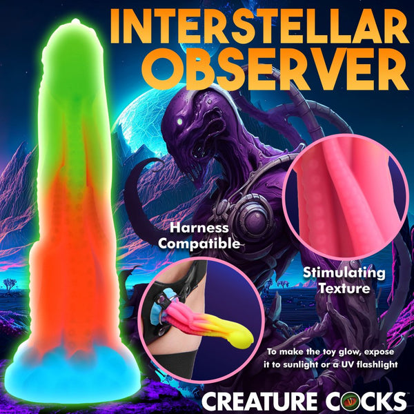 Creature Cocks Tenta-Glow Glow-In-The-Dark Silicone Dildo - Extreme Toyz Singapore - https://extremetoyz.com.sg - Sex Toys and Lingerie Online Store - Bondage Gear / Vibrators / Electrosex Toys / Wireless Remote Control Vibes / Sexy Lingerie and Role Play / BDSM / Dungeon Furnitures / Dildos and Strap Ons  / Anal and Prostate Massagers / Anal Douche and Cleaning Aide / Delay Sprays and Gels / Lubricants and more...