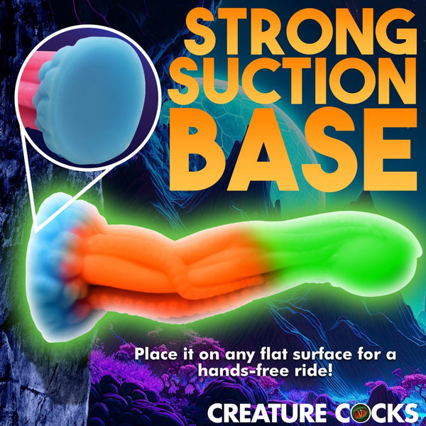 Creature Cocks Tenta-Glow Glow-In-The-Dark Silicone Dildo - Extreme Toyz Singapore - https://extremetoyz.com.sg - Sex Toys and Lingerie Online Store - Bondage Gear / Vibrators / Electrosex Toys / Wireless Remote Control Vibes / Sexy Lingerie and Role Play / BDSM / Dungeon Furnitures / Dildos and Strap Ons  / Anal and Prostate Massagers / Anal Douche and Cleaning Aide / Delay Sprays and Gels / Lubricants and more...