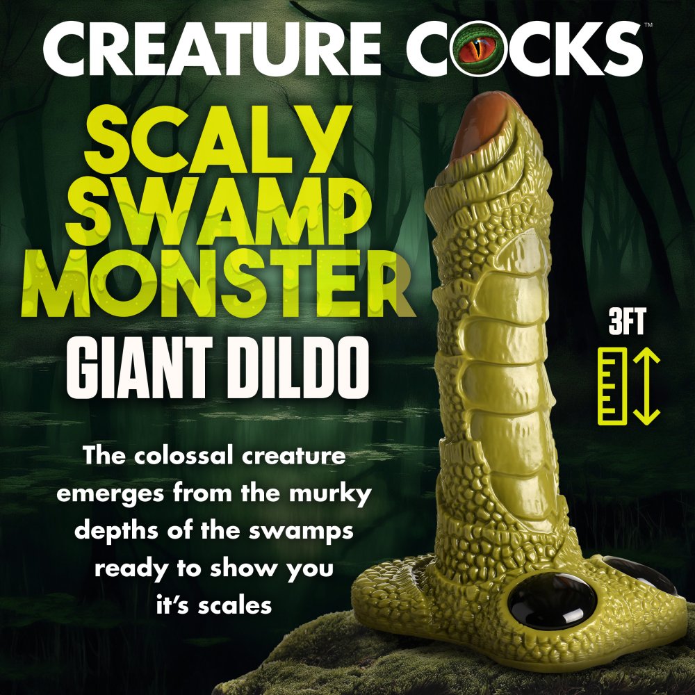 Scaly Swamp Monster 3 Foot Giant Dildo – Extreme Toyz