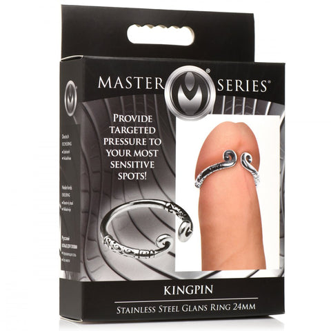 Master Series Kingpin Stainless Steel Glans Ring - 24mm - Extreme Toyz Singapore - https://extremetoyz.com.sg - Sex Toys and Lingerie Online Store - Bondage Gear / Vibrators / Electrosex Toys / Wireless Remote Control Vibes / Sexy Lingerie and Role Play / BDSM / Dungeon Furnitures / Dildos and Strap Ons &nbsp;/ Anal and Prostate Massagers / Anal Douche and Cleaning Aide / Delay Sprays and Gels / Lubricants and more...