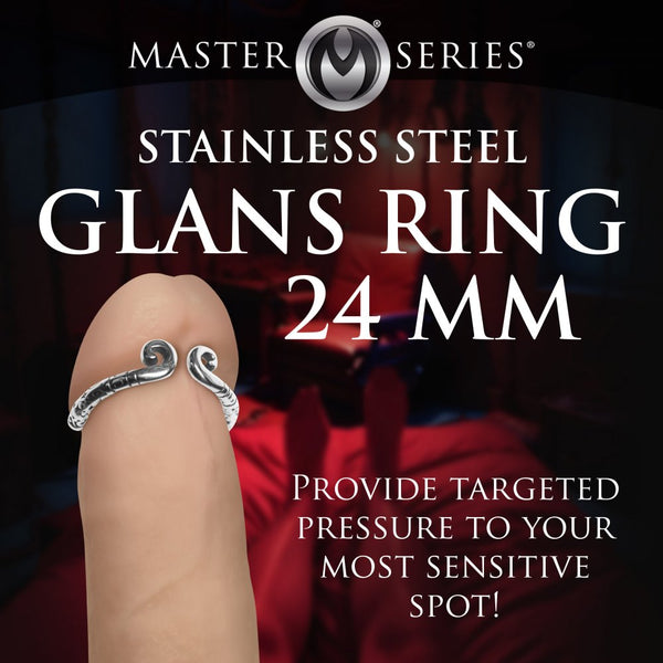 Master Series Kingpin Stainless Steel Glans Ring - 24mm - Extreme Toyz Singapore - https://extremetoyz.com.sg - Sex Toys and Lingerie Online Store - Bondage Gear / Vibrators / Electrosex Toys / Wireless Remote Control Vibes / Sexy Lingerie and Role Play / BDSM / Dungeon Furnitures / Dildos and Strap Ons &nbsp;/ Anal and Prostate Massagers / Anal Douche and Cleaning Aide / Delay Sprays and Gels / Lubricants and more...