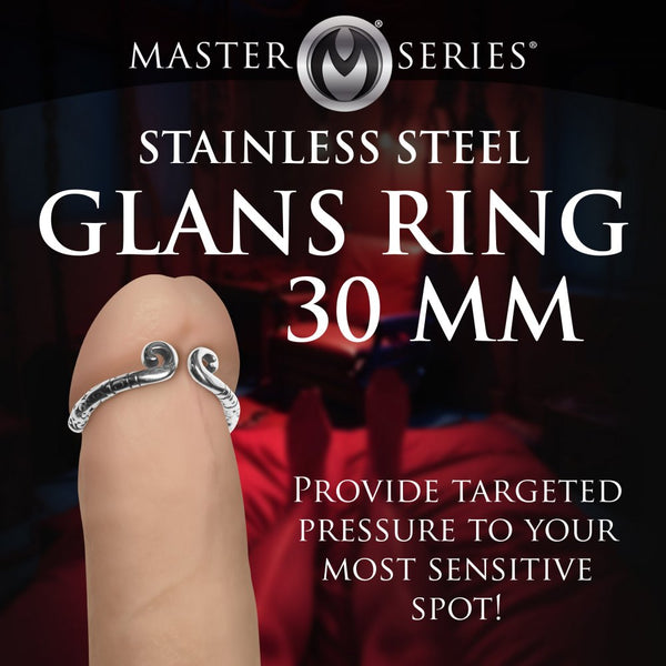 Master Series Kingpin Stainless Steel Glans Ring - 30mm - Extreme Toyz Singapore - https://extremetoyz.com.sg - Sex Toys and Lingerie Online Store - Bondage Gear / Vibrators / Electrosex Toys / Wireless Remote Control Vibes / Sexy Lingerie and Role Play / BDSM / Dungeon Furnitures / Dildos and Strap Ons &nbsp;/ Anal and Prostate Massagers / Anal Douche and Cleaning Aide / Delay Sprays and Gels / Lubricants and more...