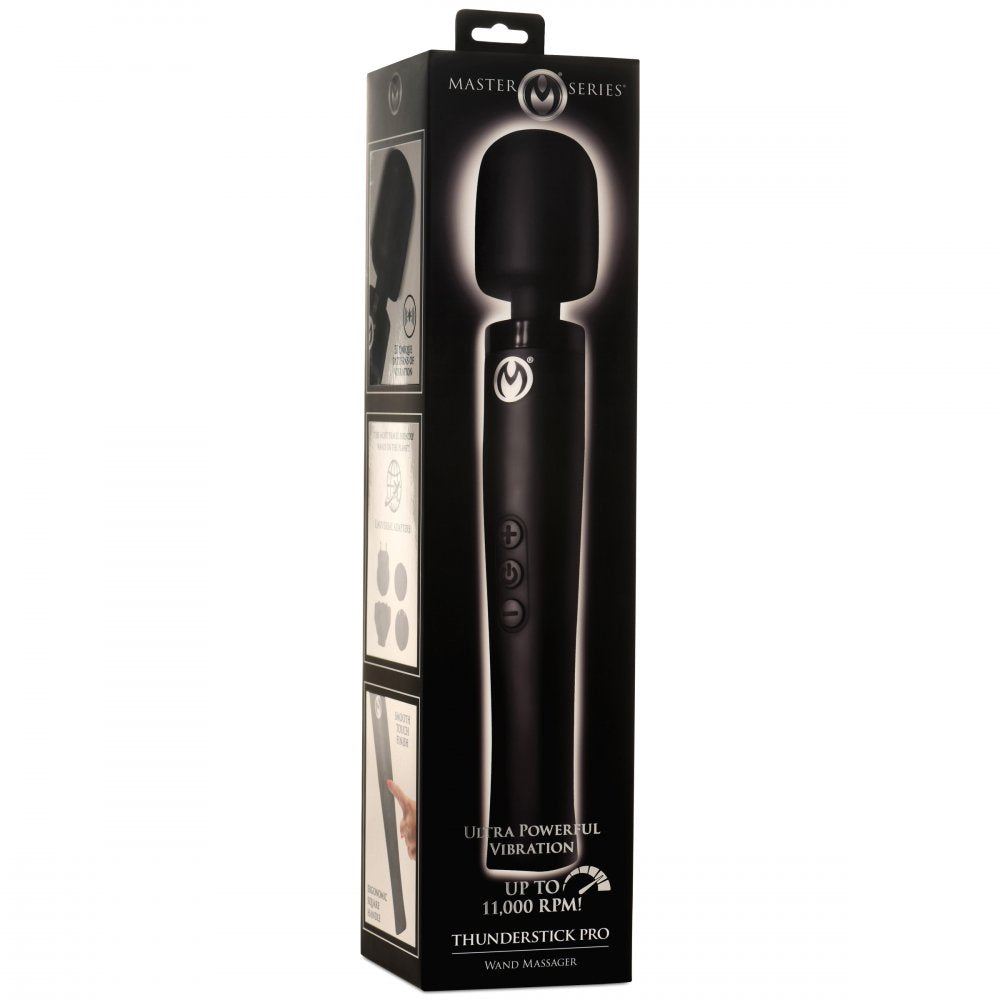 Master Series Thunderstick Pro Rechargeable Silicone Wand Massager - Extreme Toyz Singapore - https://extremetoyz.com.sg - Sex Toys and Lingerie Online Store - Bondage Gear / Vibrators / Electrosex Toys / Wireless Remote Control Vibes / Sexy Lingerie and Role Play / BDSM / Dungeon Furnitures / Dildos and Strap Ons &nbsp;/ Anal and Prostate Massagers / Anal Douche and Cleaning Aide / Delay Sprays and Gels / Lubricants and more...