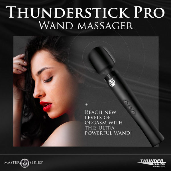 Master Series Thunderstick Pro Rechargeable Silicone Wand Massager - Extreme Toyz Singapore - https://extremetoyz.com.sg - Sex Toys and Lingerie Online Store - Bondage Gear / Vibrators / Electrosex Toys / Wireless Remote Control Vibes / Sexy Lingerie and Role Play / BDSM / Dungeon Furnitures / Dildos and Strap Ons &nbsp;/ Anal and Prostate Massagers / Anal Douche and Cleaning Aide / Delay Sprays and Gels / Lubricants and more...