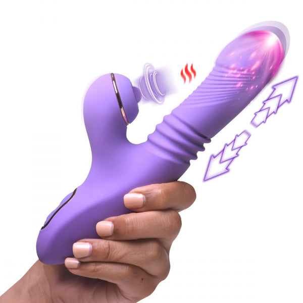 Inmi Shegasms Pro-Thrust Max 14X Thrusting and Pulsing Rechargeable Silicone Heating Rabbit Vibe - Extreme Toyz Singapore - https://extremetoyz.com.sg - Sex Toys and Lingerie Online Store - Bondage Gear / Vibrators / Electrosex Toys / Wireless Remote Control Vibes / Sexy Lingerie and Role Play / BDSM / Dungeon Furnitures / Dildos and Strap Ons  / Anal and Prostate Massagers / Anal Douche and Cleaning Aide / Delay Sprays and Gels / Lubricants and more...