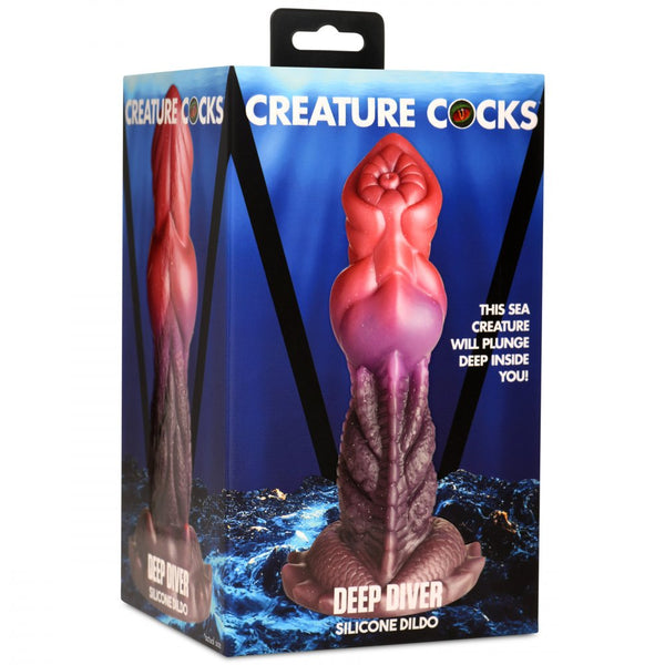 Creature Cocks Deep Diver Silicone Dildo - Extreme Toyz Singapore - https://extremetoyz.com.sg - Sex Toys and Lingerie Online Store - Bondage Gear / Vibrators / Electrosex Toys / Wireless Remote Control Vibes / Sexy Lingerie and Role Play / BDSM / Dungeon Furnitures / Dildos and Strap Ons  / Anal and Prostate Massagers / Anal Douche and Cleaning Aide / Delay Sprays and Gels / Lubricants and more...
