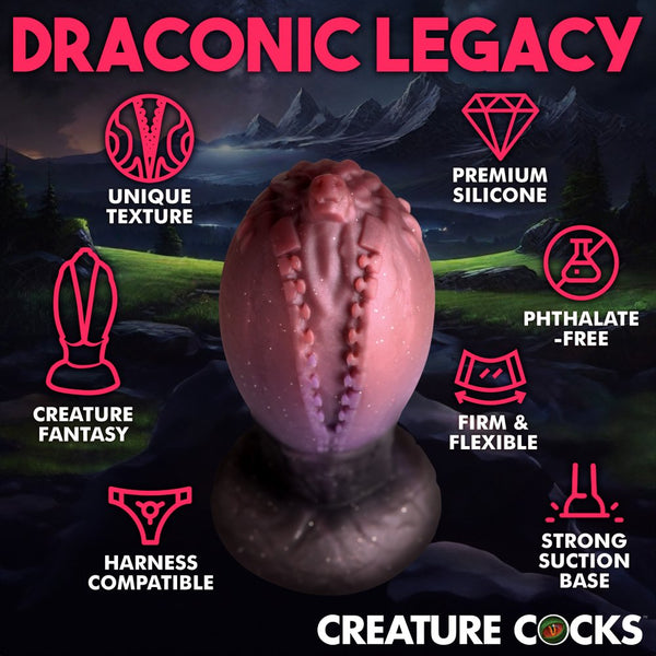 Creature Cocks Dragon Hatch Silicone Egg (2 Sizes Available) - Extreme Toyz Singapore - https://extremetoyz.com.sg - Sex Toys and Lingerie Online Store - Bondage Gear / Vibrators / Electrosex Toys / Wireless Remote Control Vibes / Sexy Lingerie and Role Play / BDSM / Dungeon Furnitures / Dildos and Strap Ons  / Anal and Prostate Massagers / Anal Douche and Cleaning Aide / Delay Sprays and Gels / Lubricants and more...