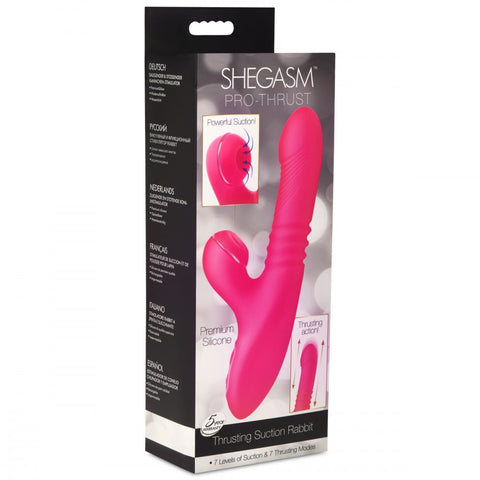 Inmi Shegasm Pro-Thrust Thrusting Suction Silicone Rechargeable Rabbit Vibrator - Extreme Toyz Singapore - https://extremetoyz.com.sg - Sex Toys and Lingerie Online Store - Bondage Gear / Vibrators / Electrosex Toys / Wireless Remote Control Vibes / Sexy Lingerie and Role Play / BDSM / Dungeon Furnitures / Dildos and Strap Ons  / Anal and Prostate Massagers / Anal Douche and Cleaning Aide / Delay Sprays and Gels / Lubricants and more...