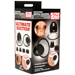 Size Matters 10X Rotating Nipple Suckers with 4 Attachments - Extreme Toyz Singapore - https://extremetoyz.com.sg - Sex Toys and Lingerie Online Store - Bondage Gear / Vibrators / Electrosex Toys / Wireless Remote Control Vibes / Sexy Lingerie and Role Play / BDSM / Dungeon Furnitures / Dildos and Strap Ons  / Anal and Prostate Massagers / Anal Douche and Cleaning Aide / Delay Sprays and Gels / Lubricants and more...