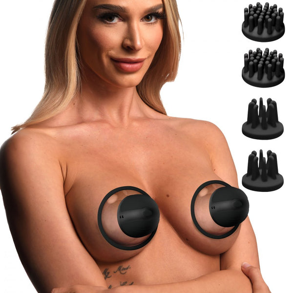 Size Matters 10X Rotating Nipple Suckers with 4 Attachments - Extreme Toyz Singapore - https://extremetoyz.com.sg - Sex Toys and Lingerie Online Store - Bondage Gear / Vibrators / Electrosex Toys / Wireless Remote Control Vibes / Sexy Lingerie and Role Play / BDSM / Dungeon Furnitures / Dildos and Strap Ons  / Anal and Prostate Massagers / Anal Douche and Cleaning Aide / Delay Sprays and Gels / Lubricants and more...\