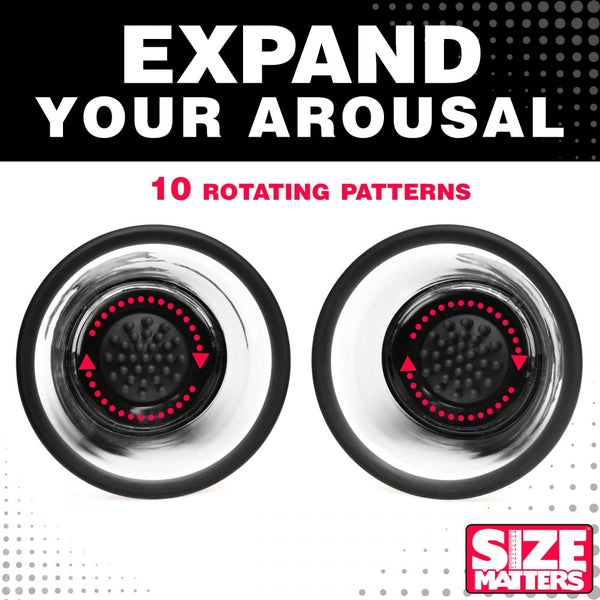 Size Matters 10X Rotating Nipple Suckers with 4 Attachments - Extreme Toyz Singapore - https://extremetoyz.com.sg - Sex Toys and Lingerie Online Store - Bondage Gear / Vibrators / Electrosex Toys / Wireless Remote Control Vibes / Sexy Lingerie and Role Play / BDSM / Dungeon Furnitures / Dildos and Strap Ons  / Anal and Prostate Massagers / Anal Douche and Cleaning Aide / Delay Sprays and Gels / Lubricants and more...