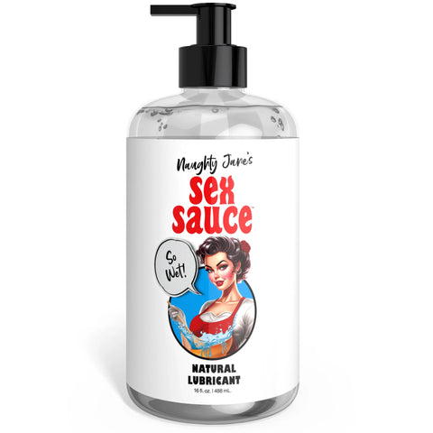 Naughty Jane's Sex Sauce Water-Based Natural Lubricant - 16 oz.