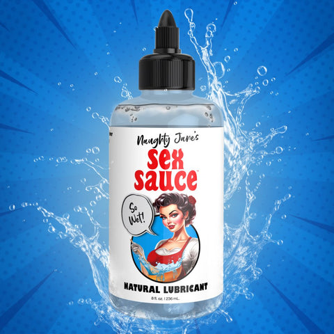 Naughty Jane's Sex Sauce Water-Based Natural Lubricant - 8 oz. (236ml) - Extreme Toyz Singapore - https://extremetoyz.com.sg - Sex Toys and Lingerie Online Store - Bondage Gear / Vibrators / Electrosex Toys / Wireless Remote Control Vibes / Sexy Lingerie and Role Play / BDSM / Dungeon Furnitures / Dildos and Strap Ons &nbsp;/ Anal and Prostate Massagers / Anal Douche and Cleaning Aide / Delay Sprays and Gels / Lubricants and more...