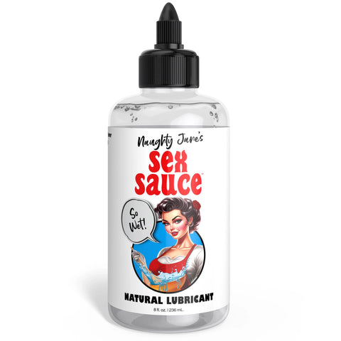 Naughty Jane's Sex Sauce Water-Based Natural Lubricant - 8 oz.