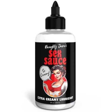 Naughty Jane's Sex Sauce Water-Based Extra Creamy Lubricant - 8 oz.