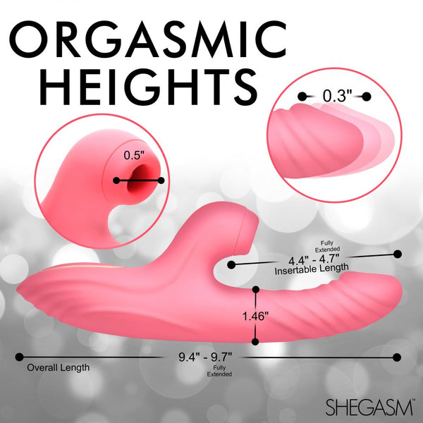 Inmi Shegasm Candy-Thrust Silicone Thrusting and Sucking Rechargeable Rabbit Vibrator  - Extreme Toyz Singapore - https://extremetoyz.com.sg - Sex Toys and Lingerie Online Store - Bondage Gear / Vibrators / Electrosex Toys / Wireless Remote Control Vibes / Sexy Lingerie and Role Play / BDSM / Dungeon Furnitures / Dildos and Strap Ons  / Anal and Prostate Massagers / Anal Douche and Cleaning Aide / Delay Sprays and Gels / Lubricants and more...