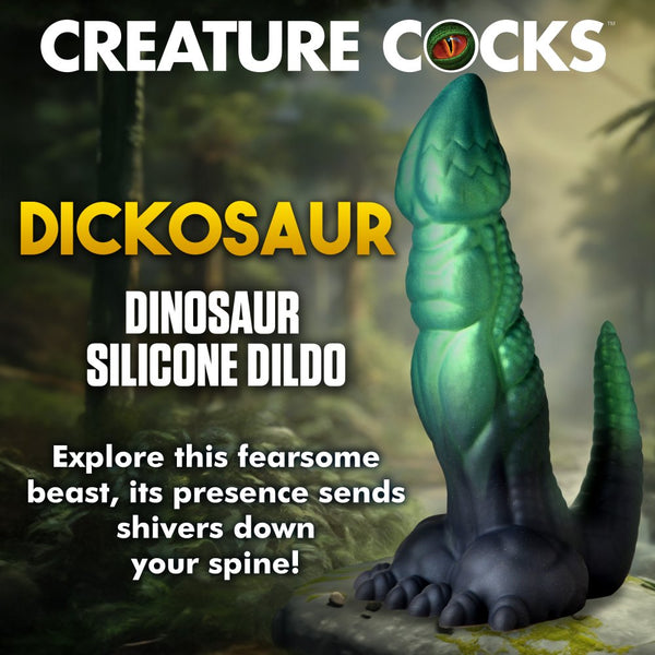 Creature Cocks Dickosaur Dinosaur Silicone Dildo - Extreme Toyz Singapore - https://extremetoyz.com.sg - Sex Toys and Lingerie Online Store - Bondage Gear / Vibrators / Electrosex Toys / Wireless Remote Control Vibes / Sexy Lingerie and Role Play / BDSM / Dungeon Furnitures / Dildos and Strap Ons  / Anal and Prostate Massagers / Anal Douche and Cleaning Aide / Delay Sprays and Gels / Lubricants and more...