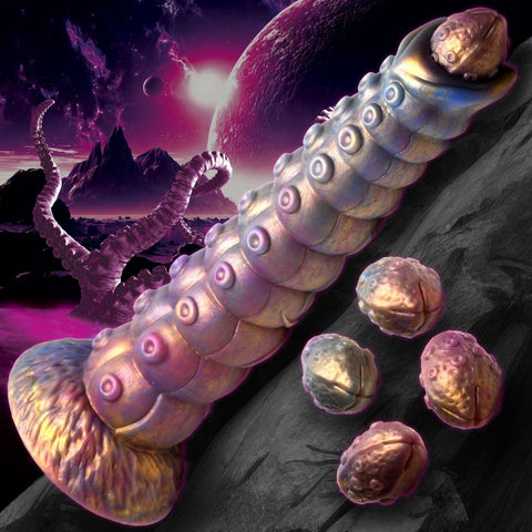 Creature Cocks Deep Invader Tentacle Ovipositor Silicone Dildo with Eggs - Extreme Toyz Singapore - https://extremetoyz.com.sg - Sex Toys and Lingerie Online Store - Bondage Gear / Vibrators / Electrosex Toys / Wireless Remote Control Vibes / Sexy Lingerie and Role Play / BDSM / Dungeon Furnitures / Dildos and Strap Ons  / Anal and Prostate Massagers / Anal Douche and Cleaning Aide / Delay Sprays and Gels / Lubricants and more...