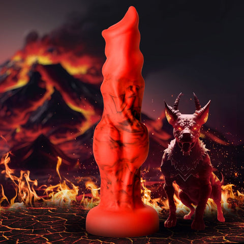 Creature Cocks Fire Hound Silicone Dildo (3 Sizes Available) - Extreme Toyz Singapore - https://extremetoyz.com.sg - Sex Toys and Lingerie Online Store - Bondage Gear / Vibrators / Electrosex Toys / Wireless Remote Control Vibes / Sexy Lingerie and Role Play / BDSM / Dungeon Furnitures / Dildos and Strap Ons  / Anal and Prostate Massagers / Anal Douche and Cleaning Aide / Delay Sprays and Gels / Lubricants and more...