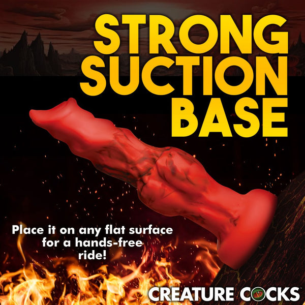 Creature Cocks Fire Hound Silicone Dildo (3 Sizes Available) - Extreme Toyz Singapore - https://extremetoyz.com.sg - Sex Toys and Lingerie Online Store - Bondage Gear / Vibrators / Electrosex Toys / Wireless Remote Control Vibes / Sexy Lingerie and Role Play / BDSM / Dungeon Furnitures / Dildos and Strap Ons  / Anal and Prostate Massagers / Anal Douche and Cleaning Aide / Delay Sprays and Gels / Lubricants and more...