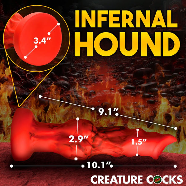 Creature Cocks Fire Hound Silicone Dildo (3 Sizes Available) - Extreme Toyz Singapore - https://extremetoyz.com.sg - Sex Toys and Lingerie Online Store - Bondage Gear / Vibrators / Electrosex Toys / Wireless Remote Control Vibes / Sexy Lingerie and Role Play / BDSM / Dungeon Furnitures / Dildos and Strap Ons  / Anal and Prostate Massagers / Anal Douche and Cleaning Aide / Delay Sprays and Gels / Lubricants and more...