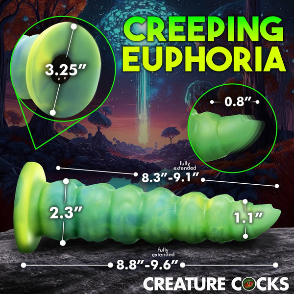 Creature Cocks Squirmer Rechargeable Thrusting and Vibrating Silicone Dildo with Remote - Extreme Toyz Singapore - https://extremetoyz.com.sg - Sex Toys and Lingerie Online Store - Bondage Gear / Vibrators / Electrosex Toys / Wireless Remote Control Vibes / Sexy Lingerie and Role Play / BDSM / Dungeon Furnitures / Dildos and Strap Ons &nbsp;/ Anal and Prostate Massagers / Anal Douche and Cleaning Aide / Delay Sprays and Gels / Lubricants and more...