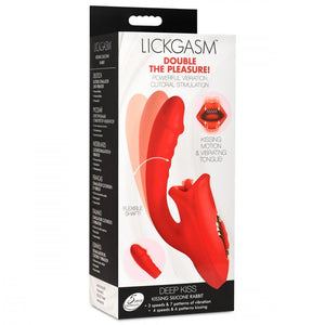 Inmi Lickagsm Deep Kiss Rechargeable Silicone Licking G-Spot Rabbit Vibrator - Extreme Toyz Singapore - https://extremetoyz.com.sg - Sex Toys and Lingerie Online Store - Bondage Gear / Vibrators / Electrosex Toys / Wireless Remote Control Vibes / Sexy Lingerie and Role Play / BDSM / Dungeon Furnitures / Dildos and Strap Ons &nbsp;/ Anal and Prostate Massagers / Anal Douche and Cleaning Aide / Delay Sprays and Gels / Lubricants and more...