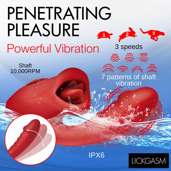 Inmi Lickagsm Deep Kiss Rechargeable Silicone Licking G-Spot Rabbit Vibrator - Extreme Toyz Singapore - https://extremetoyz.com.sg - Sex Toys and Lingerie Online Store - Bondage Gear / Vibrators / Electrosex Toys / Wireless Remote Control Vibes / Sexy Lingerie and Role Play / BDSM / Dungeon Furnitures / Dildos and Strap Ons &nbsp;/ Anal and Prostate Massagers / Anal Douche and Cleaning Aide / Delay Sprays and Gels / Lubricants and more...