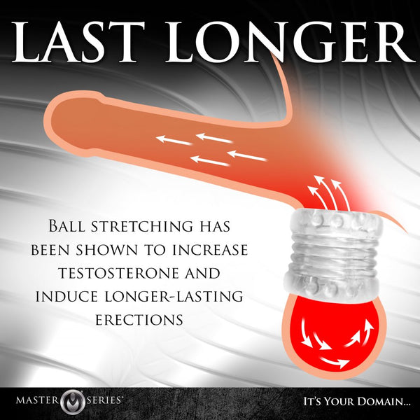 Master Series Ball Stack Ball Stretcher  - Clear - Extreme Toyz Singapore - https://extremetoyz.com.sg - Sex Toys and Lingerie Online Store - Bondage Gear / Vibrators / Electrosex Toys / Wireless Remote Control Vibes / Sexy Lingerie and Role Play / BDSM / Dungeon Furnitures / Dildos and Strap Ons &nbsp;/ Anal and Prostate Massagers / Anal Douche and Cleaning Aide / Delay Sprays and Gels / Lubricants and more...