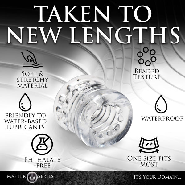 Master Series Ball Stack Ball Stretcher  - Clear - Extreme Toyz Singapore - https://extremetoyz.com.sg - Sex Toys and Lingerie Online Store - Bondage Gear / Vibrators / Electrosex Toys / Wireless Remote Control Vibes / Sexy Lingerie and Role Play / BDSM / Dungeon Furnitures / Dildos and Strap Ons &nbsp;/ Anal and Prostate Massagers / Anal Douche and Cleaning Aide / Delay Sprays and Gels / Lubricants and more...