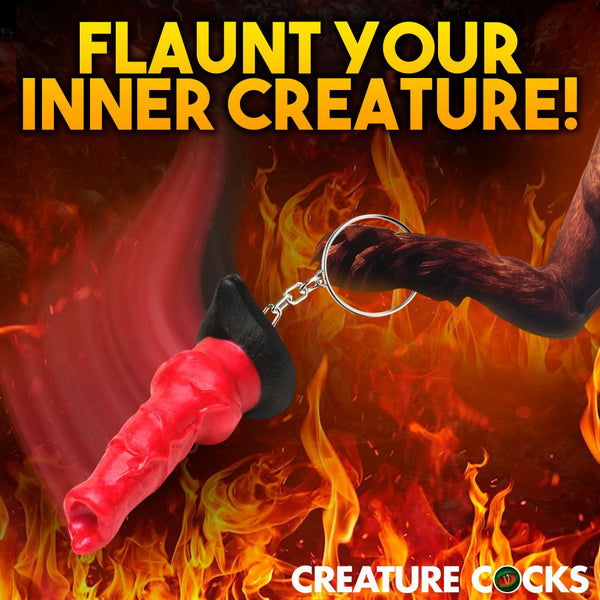 Creature Cocks Hell Hound Mini Dildo Key Chain - Extreme Toyz Singapore - https://extremetoyz.com.sg - Sex Toys and Lingerie Online Store - Bondage Gear / Vibrators / Electrosex Toys / Wireless Remote Control Vibes / Sexy Lingerie and Role Play / BDSM / Dungeon Furnitures / Dildos and Strap Ons &nbsp;/ Anal and Prostate Massagers / Anal Douche and Cleaning Aide / Delay Sprays and Gels / Lubricants and more...