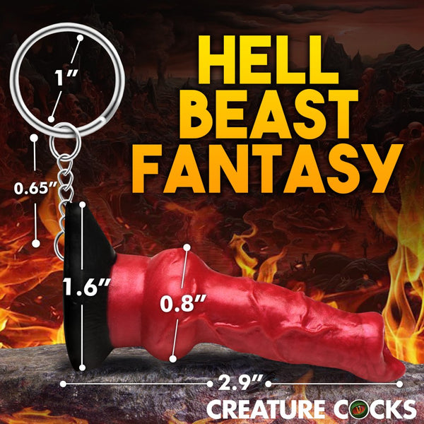 Creature Cocks Hell Hound Mini Dildo Key Chain - Extreme Toyz Singapore - https://extremetoyz.com.sg - Sex Toys and Lingerie Online Store - Bondage Gear / Vibrators / Electrosex Toys / Wireless Remote Control Vibes / Sexy Lingerie and Role Play / BDSM / Dungeon Furnitures / Dildos and Strap Ons &nbsp;/ Anal and Prostate Massagers / Anal Douche and Cleaning Aide / Delay Sprays and Gels / Lubricants and more...