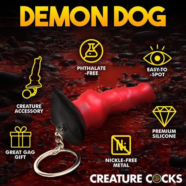 Creature Cocks Hell Hound Mini Dildo Key Chain - Extreme Toyz Singapore - https://extremetoyz.com.sg - Sex Toys and Lingerie Online Store - Bondage Gear / Vibrators / Electrosex Toys / Wireless Remote Control Vibes / Sexy Lingerie and Role Play / BDSM / Dungeon Furnitures / Dildos and Strap Ons &nbsp;/ Anal and Prostate Massagers / Anal Douche and Cleaning Aide / Delay Sprays and Gels / Lubricants and more...