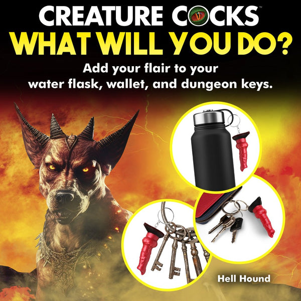 Creature Cocks Hell Hound Mini Dildo Key Chain - Extreme Toyz Singapore - https://extremetoyz.com.sg - Sex Toys and Lingerie Online Store - Bondage Gear / Vibrators / Electrosex Toys / Wireless Remote Control Vibes / Sexy Lingerie and Role Play / BDSM / Dungeon Furnitures / Dildos and Strap Ons &nbsp;/ Anal and Prostate Massagers / Anal Douche and Cleaning Aide / Delay Sprays and Gels / Lubricants and more...