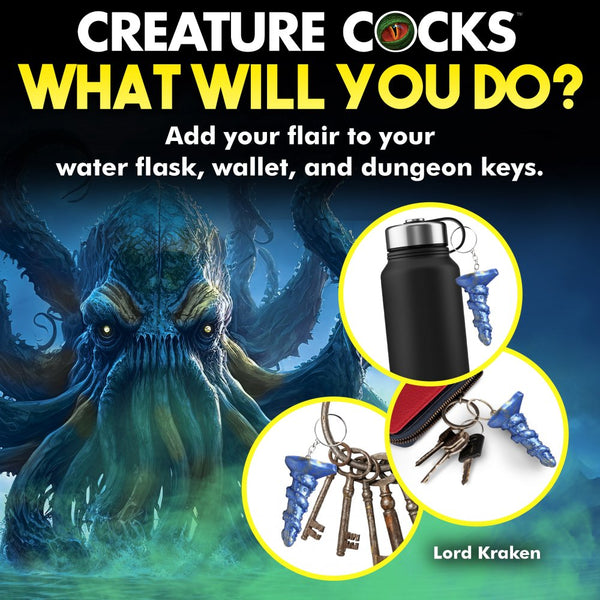 Creature Cocks Lord Kraken Mini Dildo Key Chain - Extreme Toyz Singapore - https://extremetoyz.com.sg - Sex Toys and Lingerie Online Store - Bondage Gear / Vibrators / Electrosex Toys / Wireless Remote Control Vibes / Sexy Lingerie and Role Play / BDSM / Dungeon Furnitures / Dildos and Strap Ons &nbsp;/ Anal and Prostate Massagers / Anal Douche and Cleaning Aide / Delay Sprays and Gels / Lubricants and more...