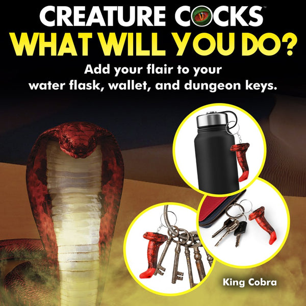 Creature Cocks King Cobra Mini Dildo Key Chain - Extreme Toyz Singapore - https://extremetoyz.com.sg - Sex Toys and Lingerie Online Store - Bondage Gear / Vibrators / Electrosex Toys / Wireless Remote Control Vibes / Sexy Lingerie and Role Play / BDSM / Dungeon Furnitures / Dildos and Strap Ons &nbsp;/ Anal and Prostate Massagers / Anal Douche and Cleaning Aide / Delay Sprays and Gels / Lubricants and more...