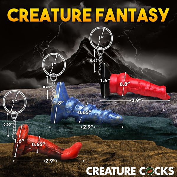 Creature Cocks Hell-Hound, Lord Kraken, & King Cobra Silicone Keychain Set - Extreme Toyz Singapore - https://extremetoyz.com.sg - Sex Toys and Lingerie Online Store - Bondage Gear / Vibrators / Electrosex Toys / Wireless Remote Control Vibes / Sexy Lingerie and Role Play / BDSM / Dungeon Furnitures / Dildos and Strap Ons &nbsp;/ Anal and Prostate Massagers / Anal Douche and Cleaning Aide / Delay Sprays and Gels / Lubricants and more...