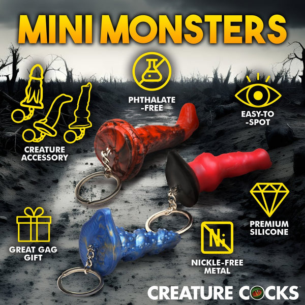 Creature Cocks Hell-Hound, Lord Kraken, & King Cobra Silicone Keychain Set - Extreme Toyz Singapore - https://extremetoyz.com.sg - Sex Toys and Lingerie Online Store - Bondage Gear / Vibrators / Electrosex Toys / Wireless Remote Control Vibes / Sexy Lingerie and Role Play / BDSM / Dungeon Furnitures / Dildos and Strap Ons &nbsp;/ Anal and Prostate Massagers / Anal Douche and Cleaning Aide / Delay Sprays and Gels / Lubricants and more...