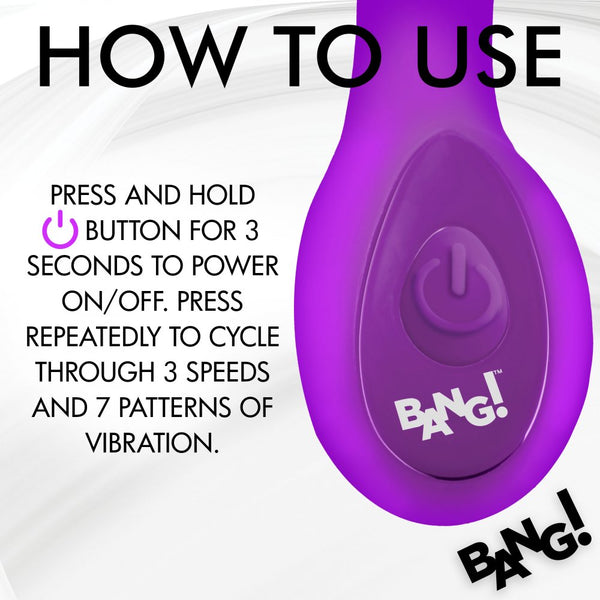 Bang! G-Spot Rechargeable Silicone Vibrator (2 Colours Available) - Extreme Toyz Singapore - https://extremetoyz.com.sg - Sex Toys and Lingerie Online Store - Bondage Gear / Vibrators / Electrosex Toys / Wireless Remote Control Vibes / Sexy Lingerie and Role Play / BDSM / Dungeon Furnitures / Dildos and Strap Ons &nbsp;/ Anal and Prostate Massagers / Anal Douche and Cleaning Aide / Delay Sprays and Gels / Lubricants and more...