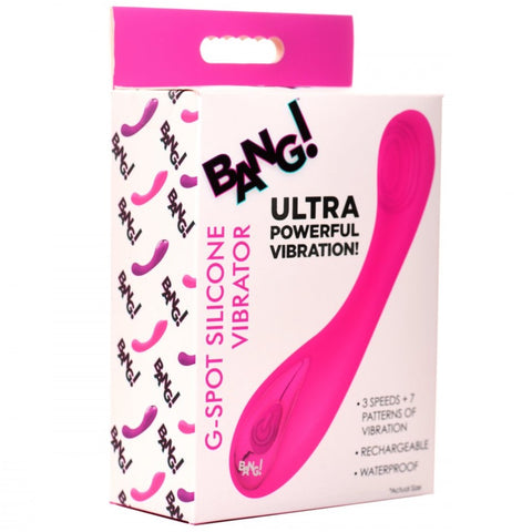 Bang! G-Spot Rechargeable Silicone Vibrator (2 Colours Available) - Extreme Toyz Singapore - https://extremetoyz.com.sg - Sex Toys and Lingerie Online Store - Bondage Gear / Vibrators / Electrosex Toys / Wireless Remote Control Vibes / Sexy Lingerie and Role Play / BDSM / Dungeon Furnitures / Dildos and Strap Ons &nbsp;/ Anal and Prostate Massagers / Anal Douche and Cleaning Aide / Delay Sprays and Gels / Lubricants and more...