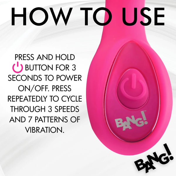 G-Spot Rechargeable Silicone Vibrator - Pink