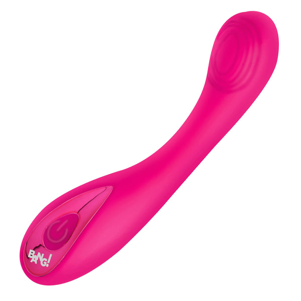 G-Spot Rechargeable Silicone Vibrator - Pink