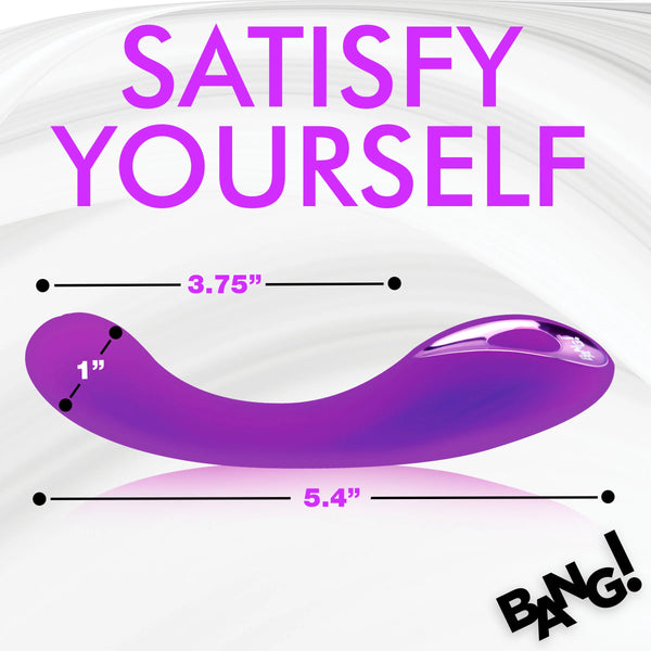 G-Spot Rechargeable Silicone Vibrator - Purple