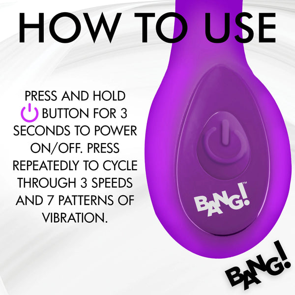 G-Spot Rechargeable Silicone Vibrator - Purple