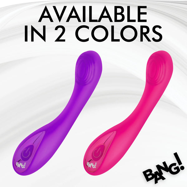 G-Spot Rechargeable Silicone Vibrator - Purple