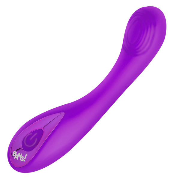 G-Spot Rechargeable Silicone Vibrator - Purple