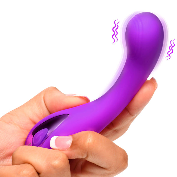 G-Spot Rechargeable Silicone Vibrator - Purple